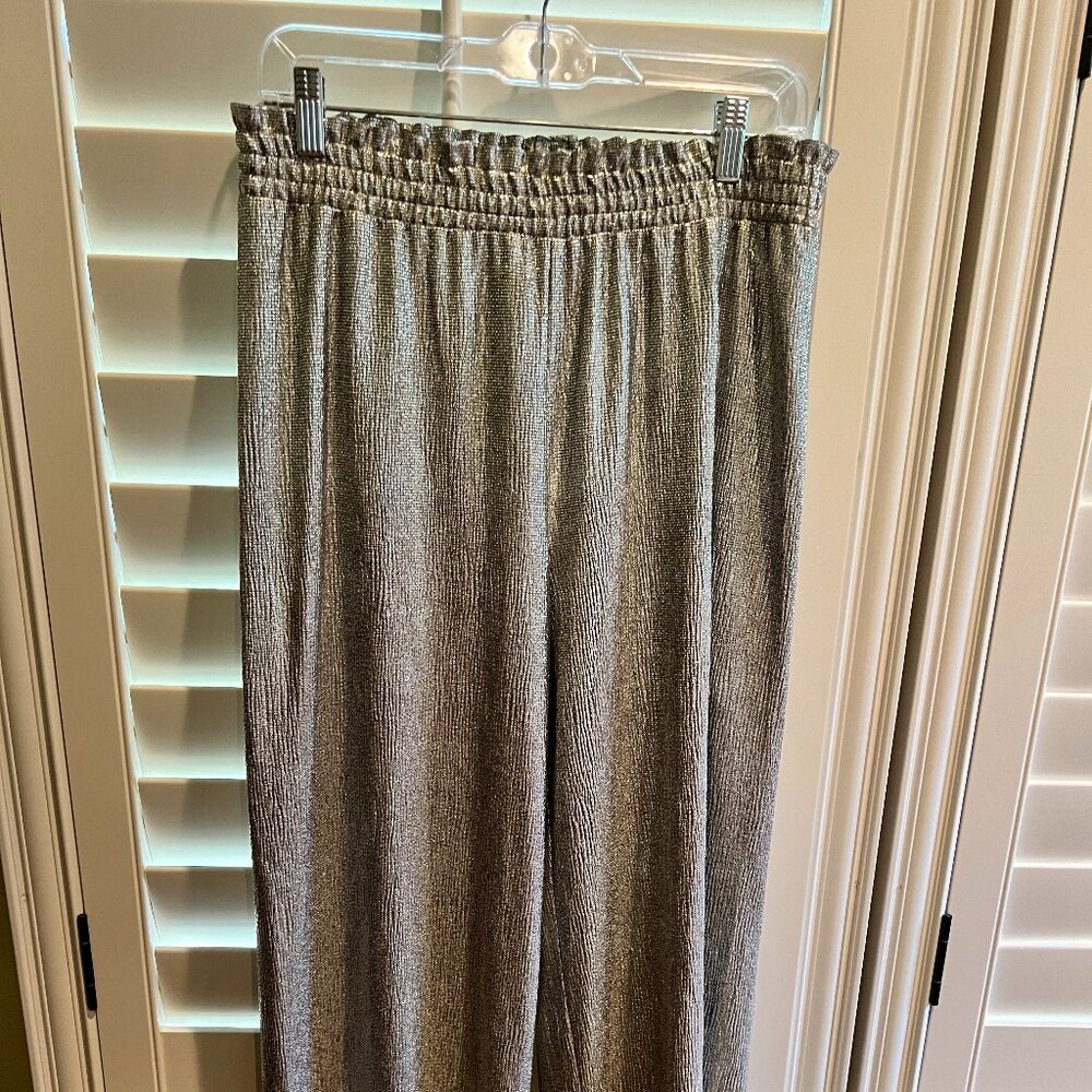 NWOT Joseph Ribkoff Silver Palazzo Pants